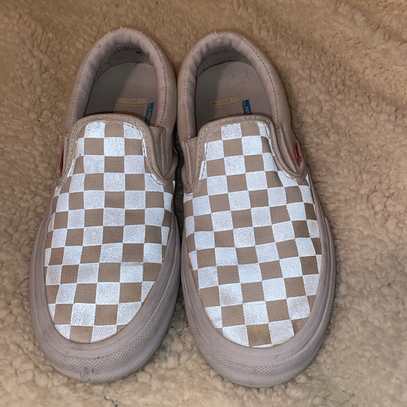 reflective checkerboard vans